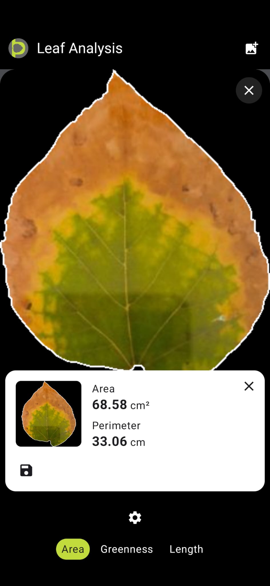 Greenness assessment and plant signals