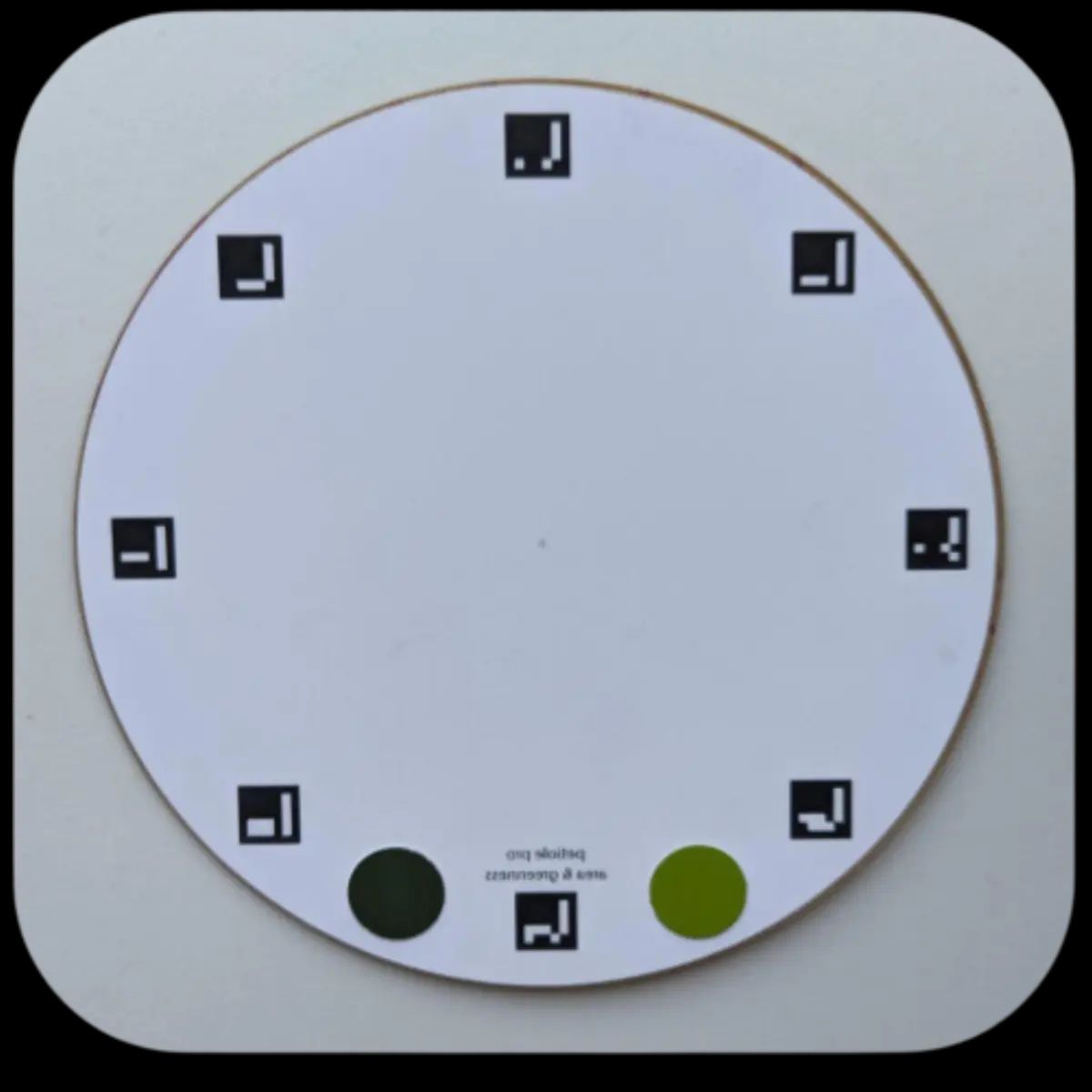 Greenness Calibrating Plate